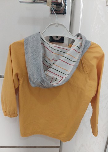 Sarı Düğmeli Erkek Çocuk Yağmurluk - Görsel 2