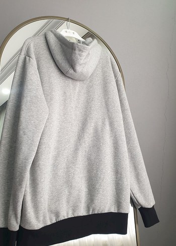 Tommy Hilfiger Gri Kapüşonlu Sweatshirt - Görsel 6