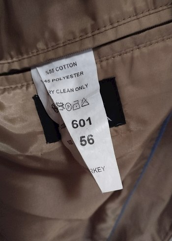 Bej Düğmeli erkek Trençkot - Görsel 7