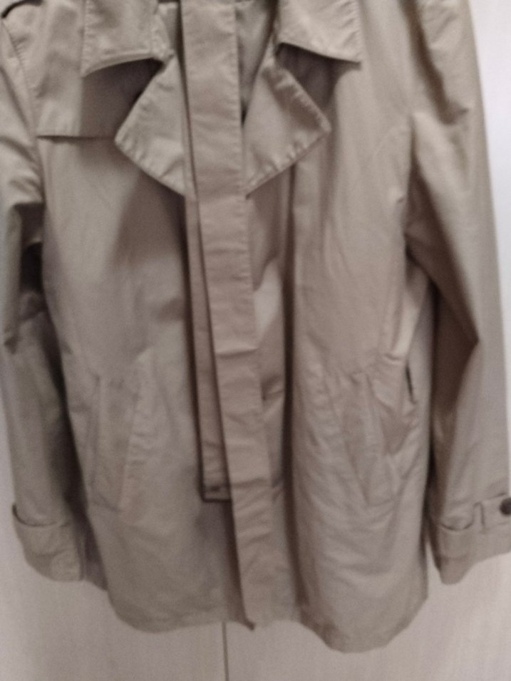 Bej Düğmeli erkek Trençkot - Görsel 3