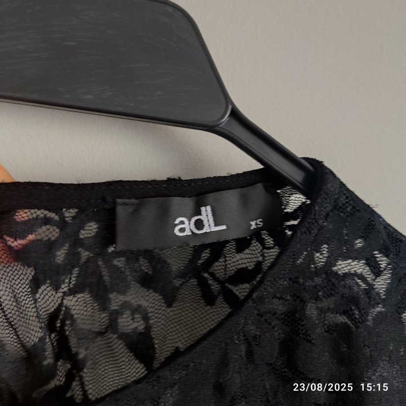 Kısa Kollu Siyah Midi Elbise - Görsel 5