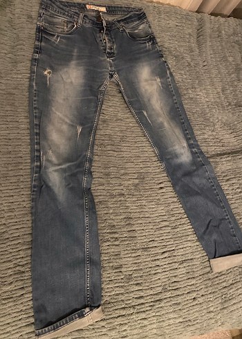 Bol Kesim  Kot Pantolon - Görsel 4