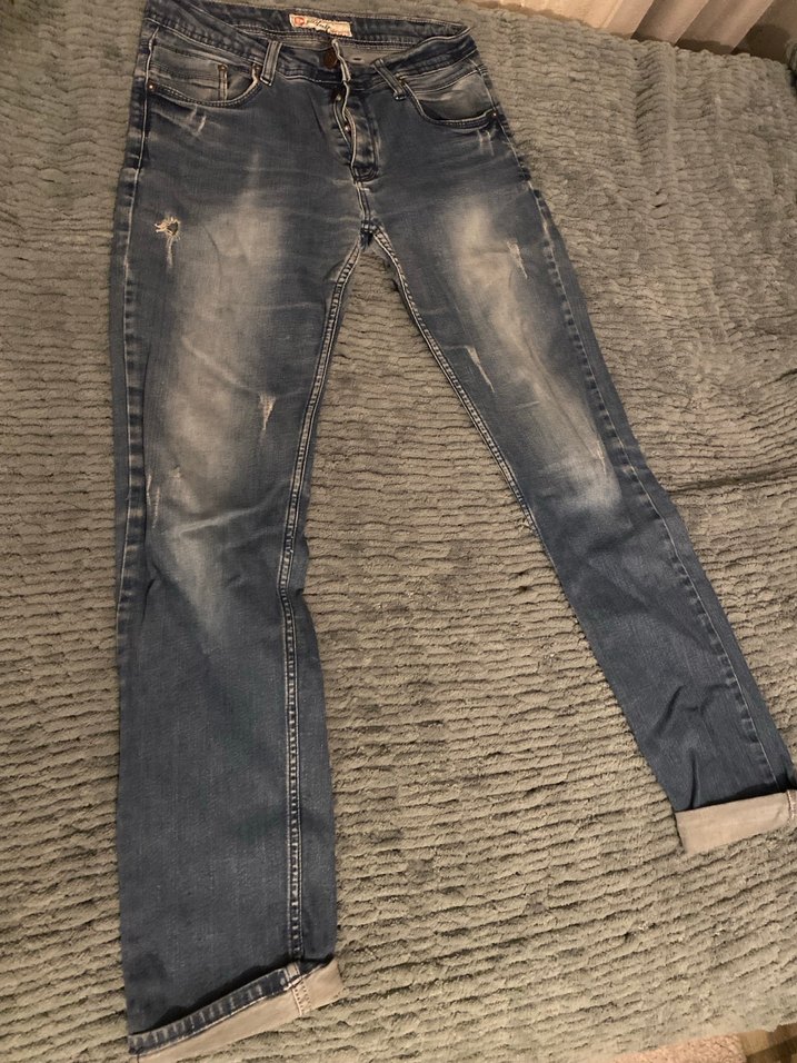 Bol Kesim  Kot Pantolon - Görsel 4