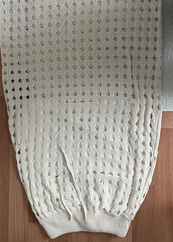 Bej Örgü Bohem Kadın Uzun Etek - Görsel 5