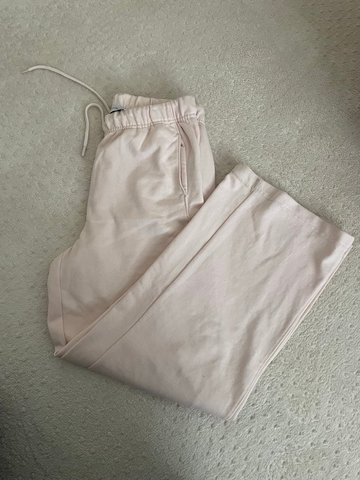 Bershka toz pembe eşofman altı - Görsel 2