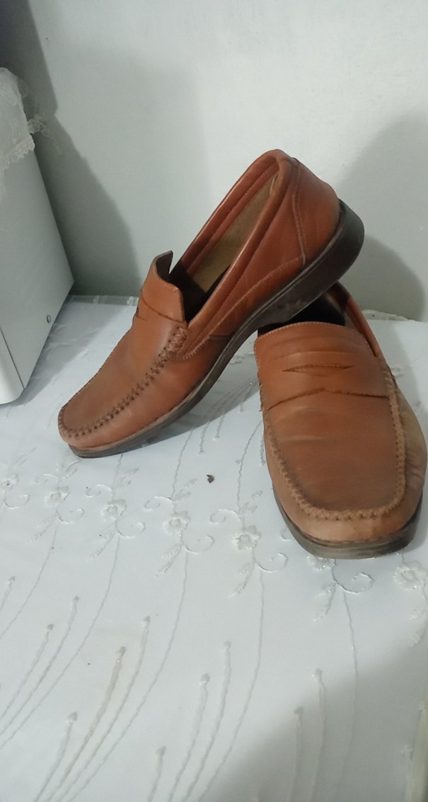 Klasik Kahverengi Deri Erkek Ayakkabı - Görsel 5