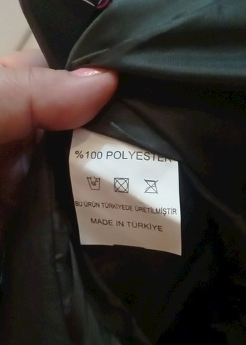 Haki yeşil Kürklü uzun  Kadın Yelek - Görsel 5