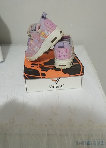 Kız Çocuk Pembe  mor ışıklı Pastel Sneaker Velcro - Görsel 3