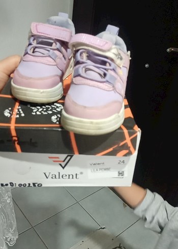 Kız Çocuk Pembe  mor ışıklı Pastel Sneaker Velcro - Görsel 2