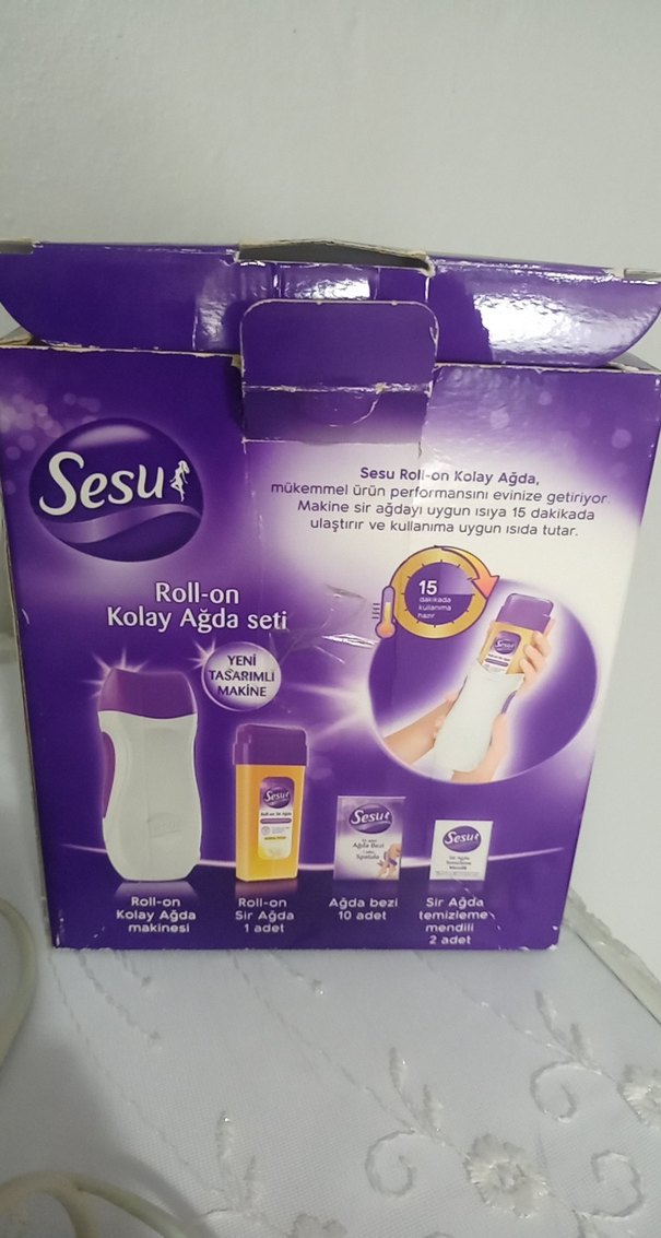 Beyaz ve Mor Roll-on Kolay Ağda Seti - Görsel 3