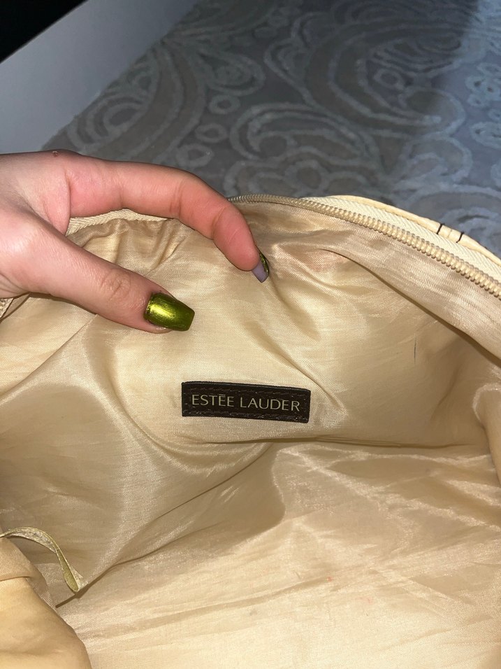 Bej Deri Tokalı Kadın Çantası - Görsel 3