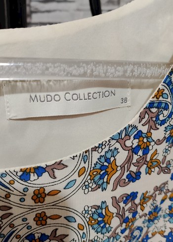 Bohem Desenli Kısa Kollu Detaylı Bluz - Görsel 2