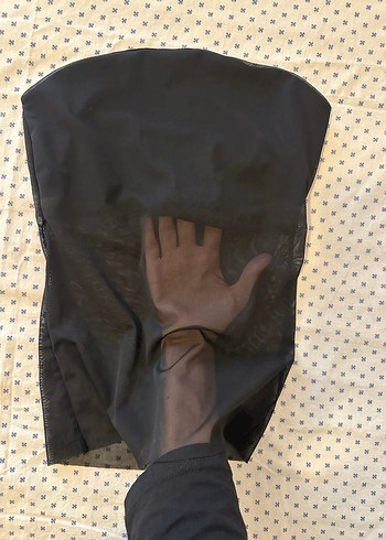 Siyah tül detay straplez üst - Görsel 2