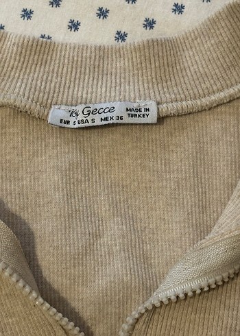 Bej Yarım Fermuarlı Triko Elbise - Görsel 4