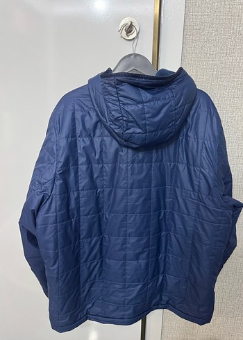 Erkek Mavi Kapüşonlu Nike Fermuarlı Mont - Görsel 3