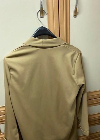 Bej Mini Kadın Blazer - Görsel 3