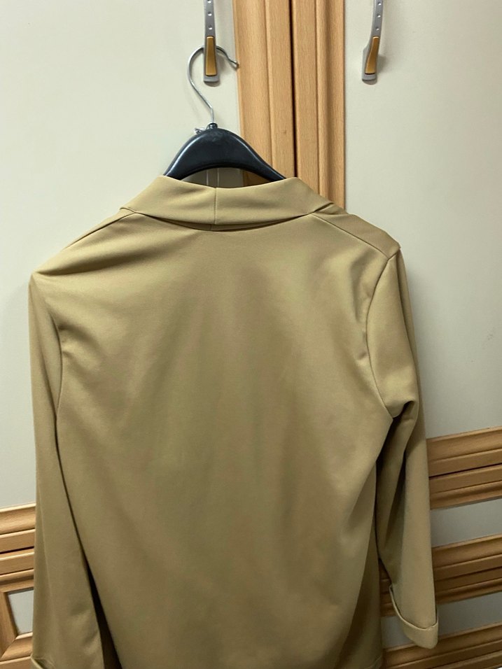 Bej Mini Kadın Blazer - Görsel 3