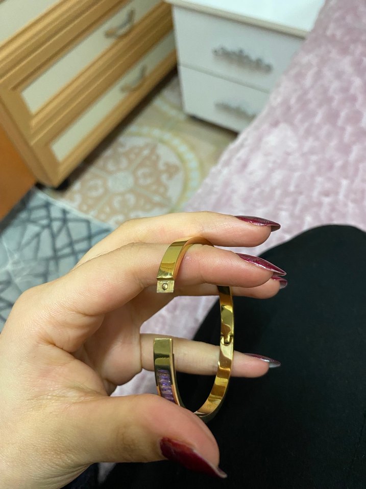 Mor Payetli Kadın Bileklik - Görsel 2