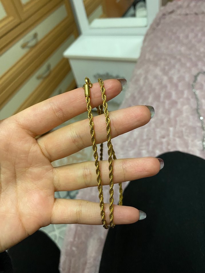 2 adet Gold renkli zincir - Görsel 5