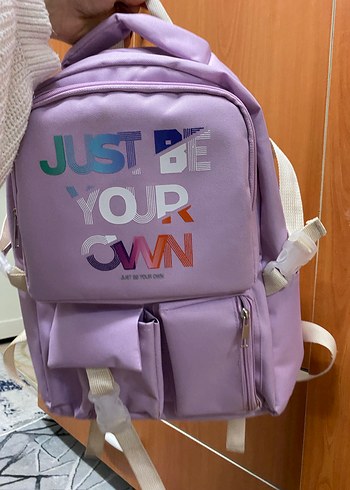 Pastel Mor Çocuk Okul Çantası - Görsel 7