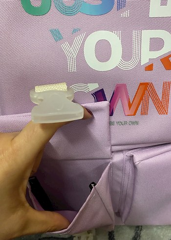 Pastel Mor Çocuk Okul Çantası - Görsel 3