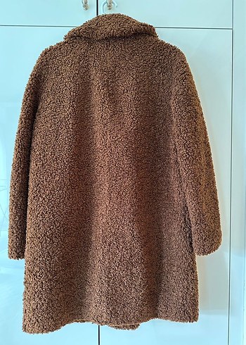 Kahverengi Kürklü Midi Kadın Kaban - Görsel 4