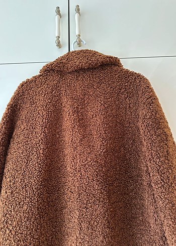Kahverengi Kürklü Midi Kadın Kaban - Görsel 3