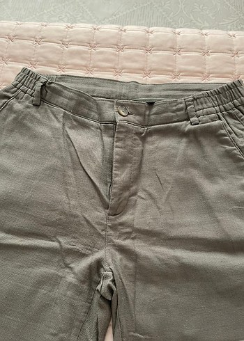 Haki Erkek  Rahat Kesim Şort - Görsel 4