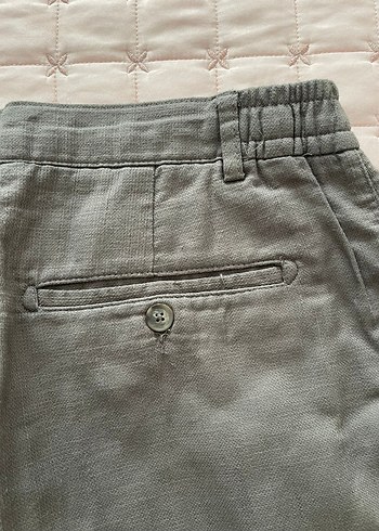 Haki Erkek  Rahat Kesim Şort - Görsel 5