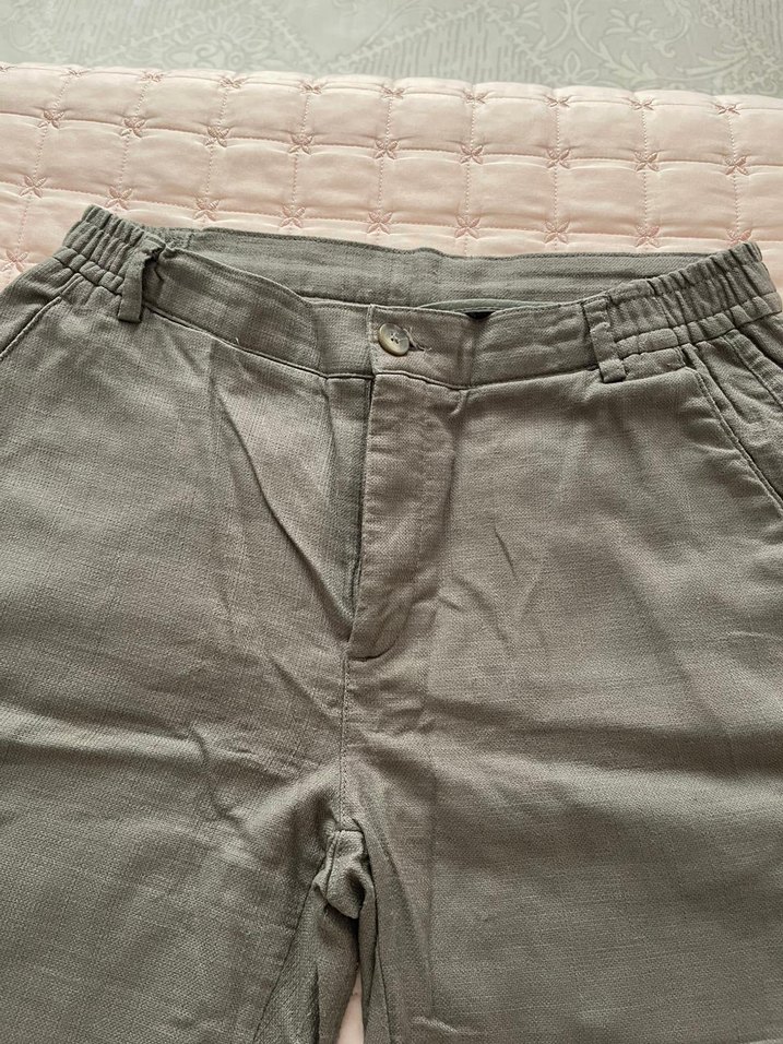 Haki Erkek  Rahat Kesim Şort - Görsel 4