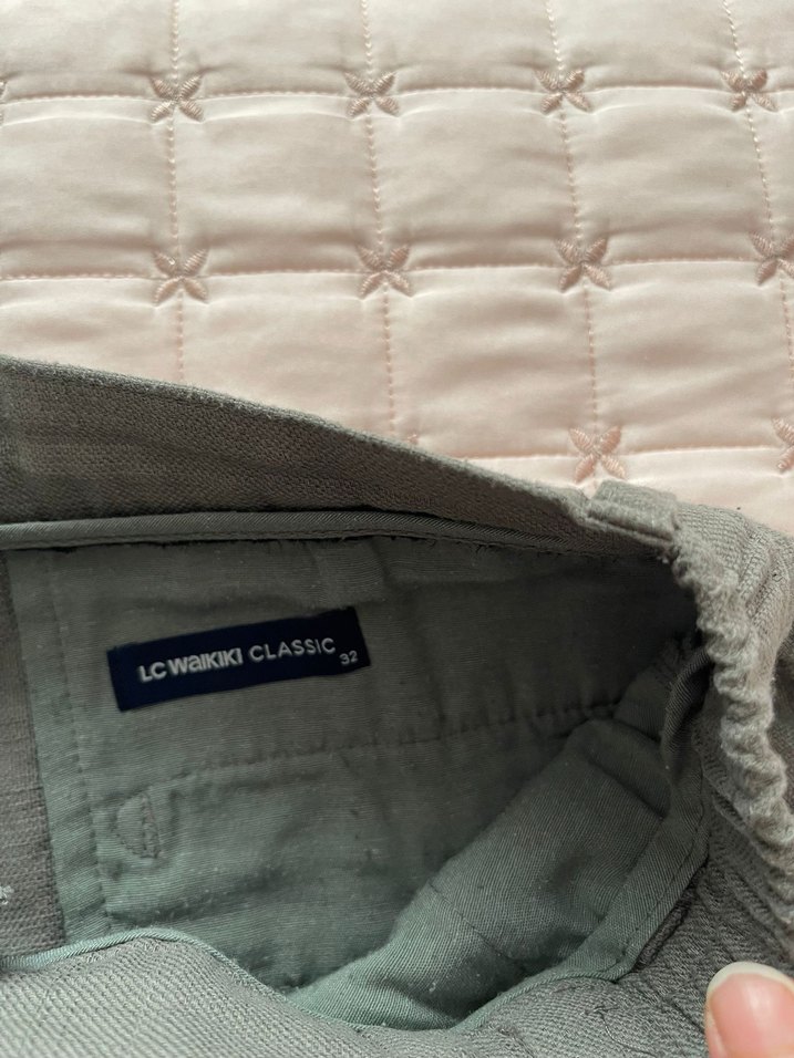 Haki Erkek  Rahat Kesim Şort - Görsel 3