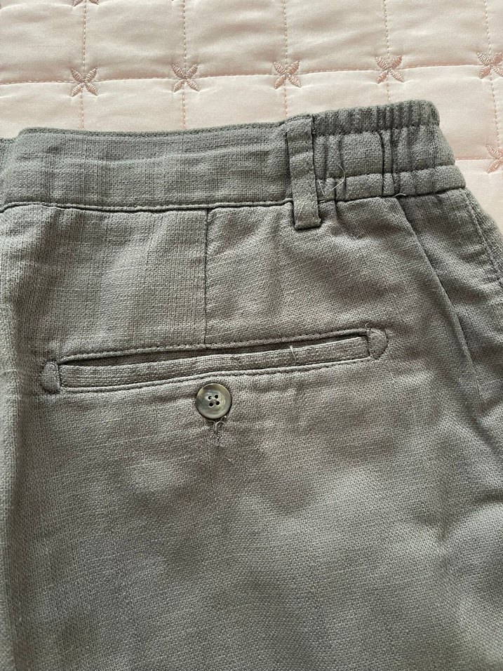 Haki Erkek  Rahat Kesim Şort - Görsel 5