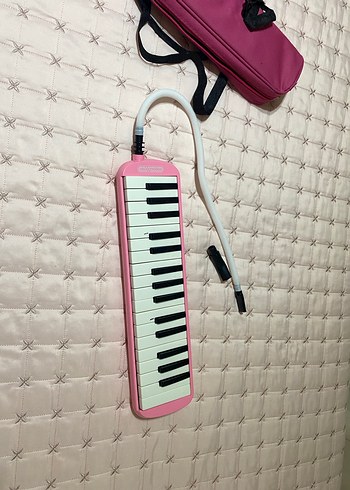 Pastel Pembe Melodika ve Taşıma Çantası - Görsel 3