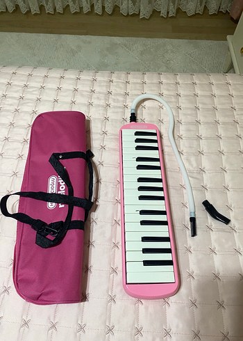 Pastel Pembe Melodika ve Taşıma Çantası - Görsel 5