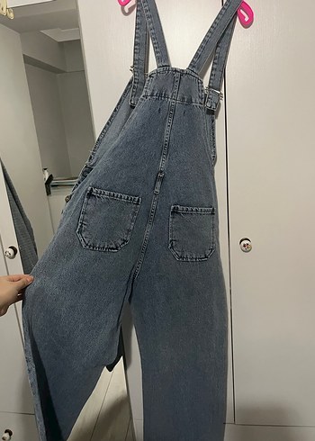 Kadın Kot Mini Tulum - Görsel 3