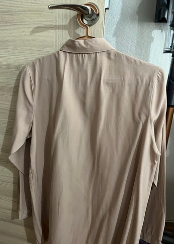 Bej Uzun Kollu Gömlek - Görsel 2