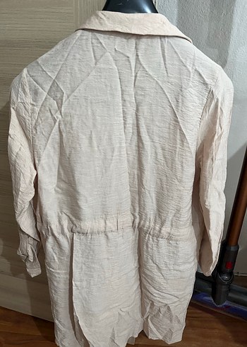 Bej Uzun Kadın Ceket - Görsel 2