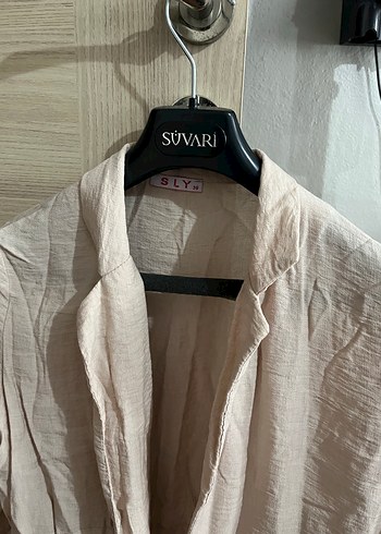 Bej Uzun Kadın Ceket - Görsel 3