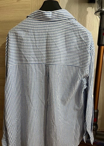 Mavi Çizgili Uzun Kollu Gömlek - Görsel 2