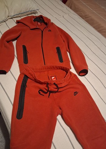 Turuncu Nike Fermuarlı Eşofman Takımı - Görsel 2