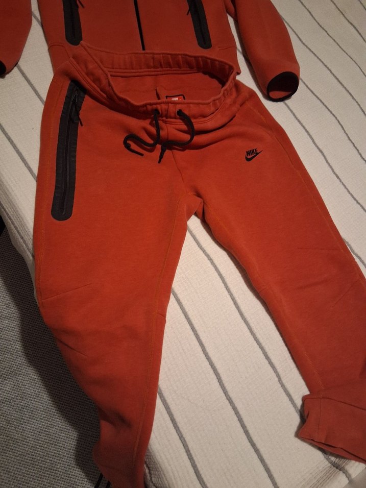 Turuncu Nike Fermuarlı Eşofman Takımı - Görsel 3