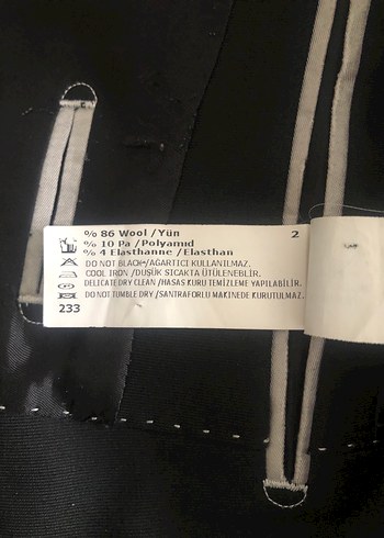 Düğmeli Siyah Erkek ceket - Görsel 4