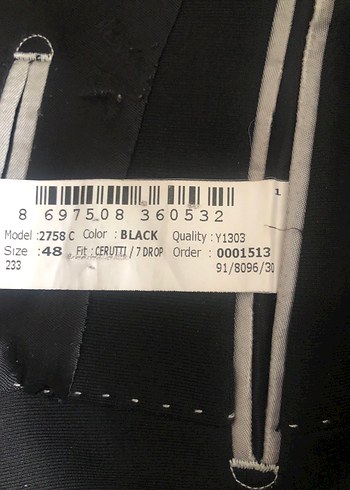 Düğmeli Siyah Erkek ceket - Görsel 3