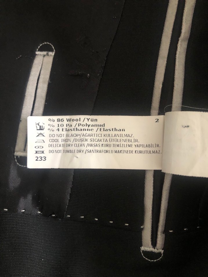 Düğmeli Siyah Erkek ceket - Görsel 4