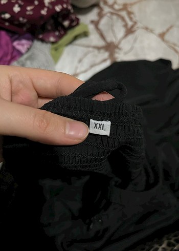 Düğmeli Siyah Uzun Keten Elbise - Görsel 3