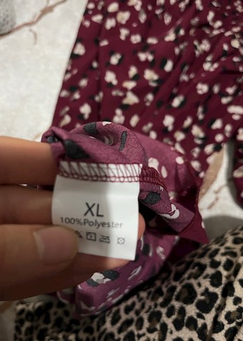 Bordo Uzun Kollu Bağlamalı Uzun Elbise - Görsel 2