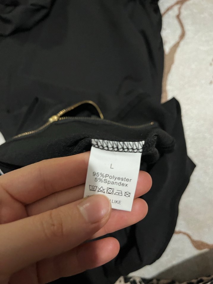 Siyah Midi Spor Tarz Kadın Elbise - Görsel 4