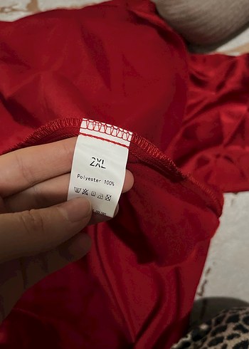 Kırmızı V Yakalı Midi Drapeli Abiye Elbise - Görsel 6