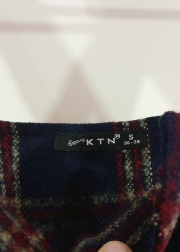 Kadın Lacivert Kareli Askılı Midi Elbise - Görsel 2