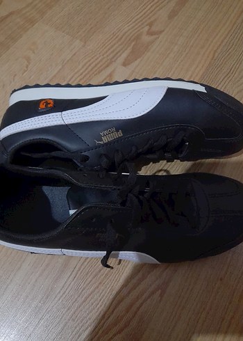 Puma Roma Siyah Beyaz Erkek Spor Ayakkabı - Görsel 2